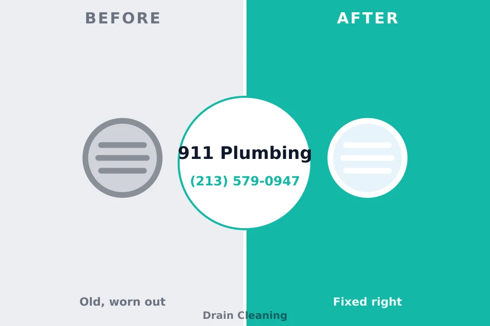 Before and after: plumbing repair Bethany, WV